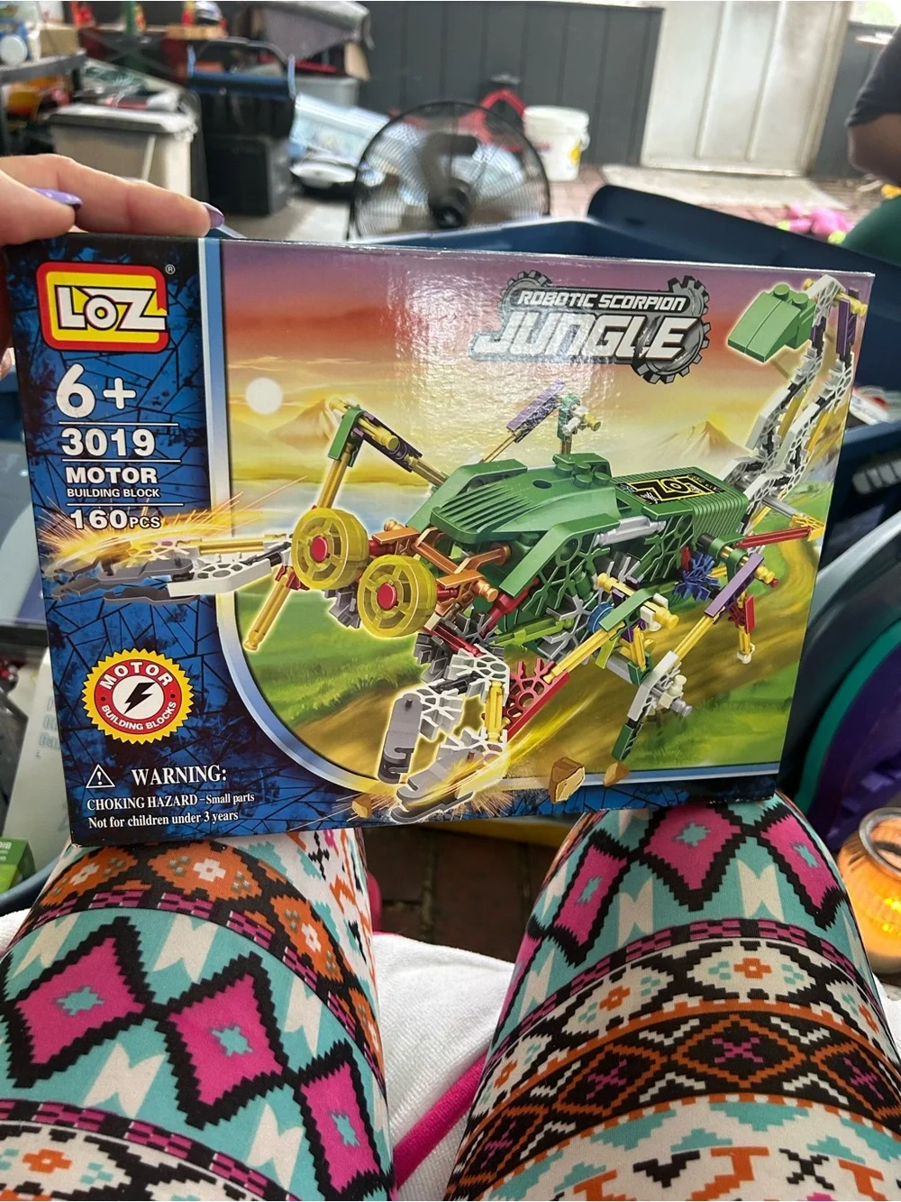 Robotic Scorpion Jungle Motor Building Block Set - Green
